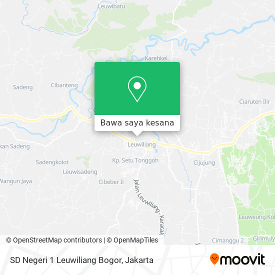 Peta SD Negeri 1 Leuwiliang Bogor