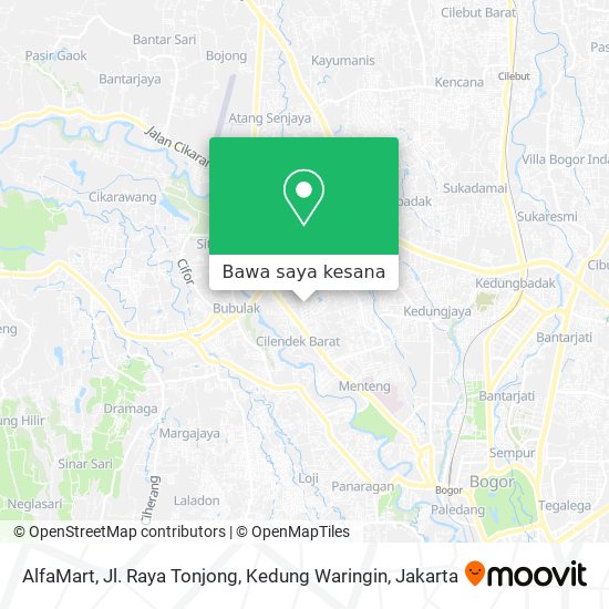 Peta AlfaMart, Jl. Raya Tonjong, Kedung Waringin