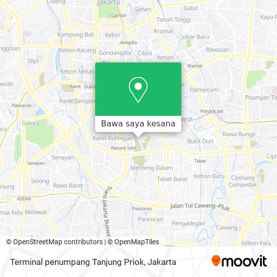 Peta Terminal penumpang Tanjung Priok