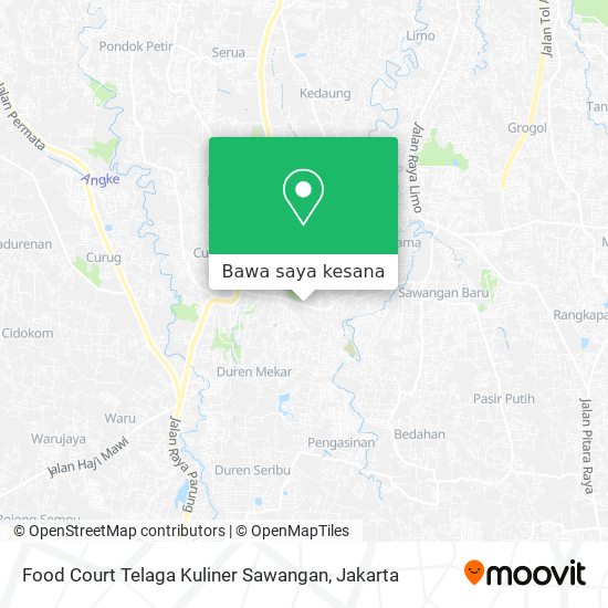 Peta Food Court Telaga Kuliner Sawangan