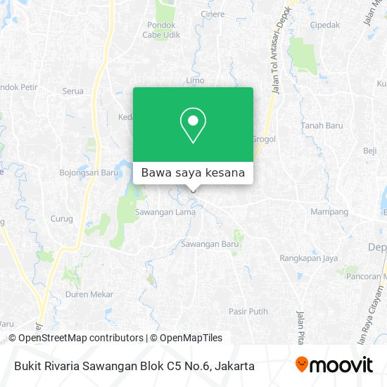 Peta Bukit Rivaria Sawangan Blok C5 No.6