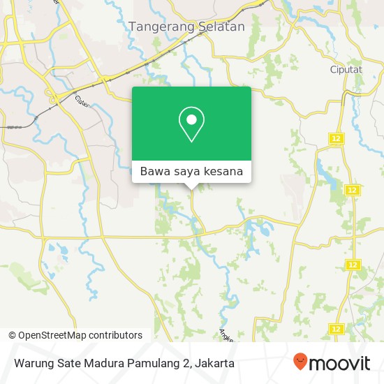 Peta Warung Sate Madura Pamulang 2