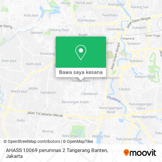 Peta AHASS 10069 perumnas 2 Tangerang Banten