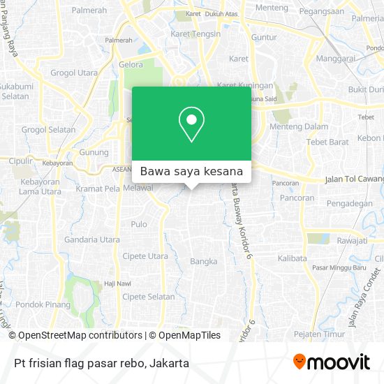 Peta Pt frisian flag pasar rebo
