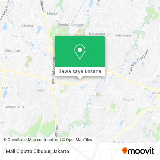 Peta Mall Ciputra Cibubur