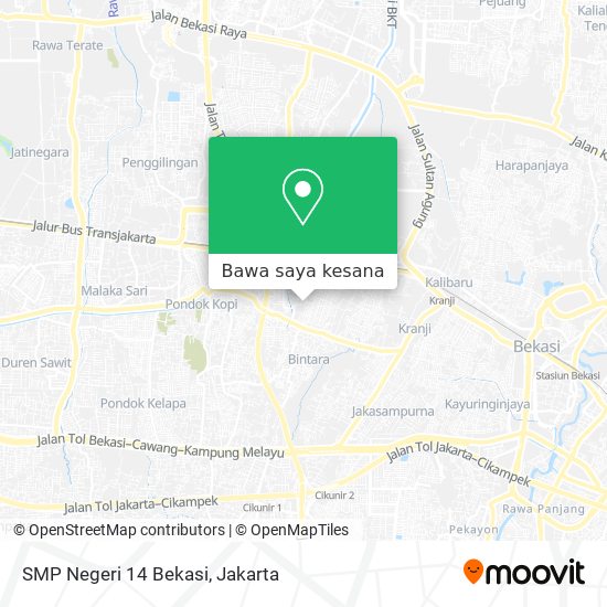 Peta SMP Negeri 14 Bekasi