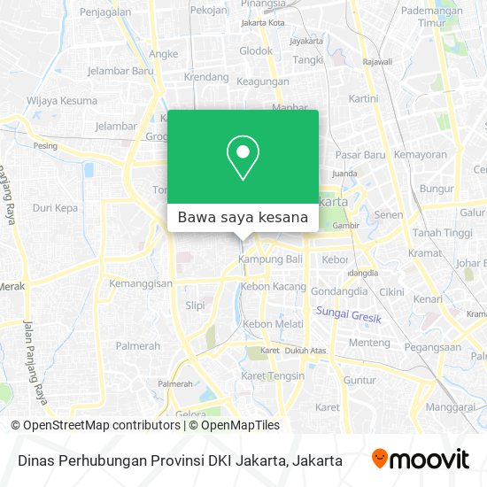 Peta Dinas Perhubungan Provinsi DKI Jakarta