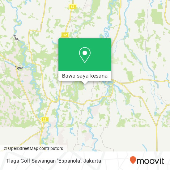 Peta Tlaga Golf Sawangan "Espanola"