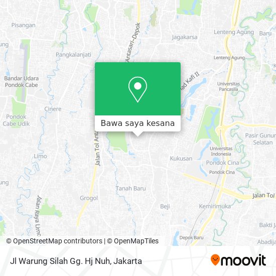 Peta Jl Warung Silah Gg. Hj Nuh
