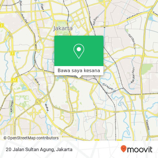 Peta 20 Jalan Sultan Agung
