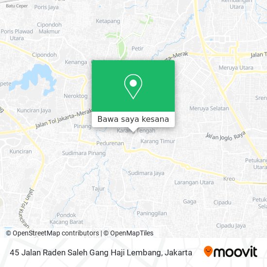 Peta 45 Jalan Raden Saleh Gang Haji Lembang