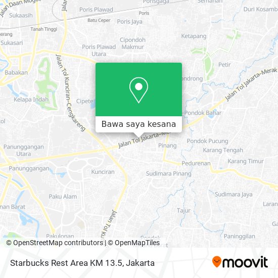Peta Starbucks Rest Area KM 13.5