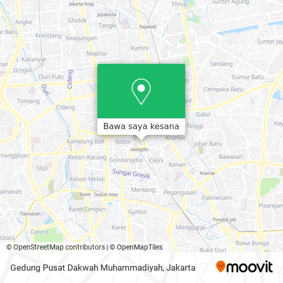 Peta Gedung Pusat Dakwah Muhammadiyah