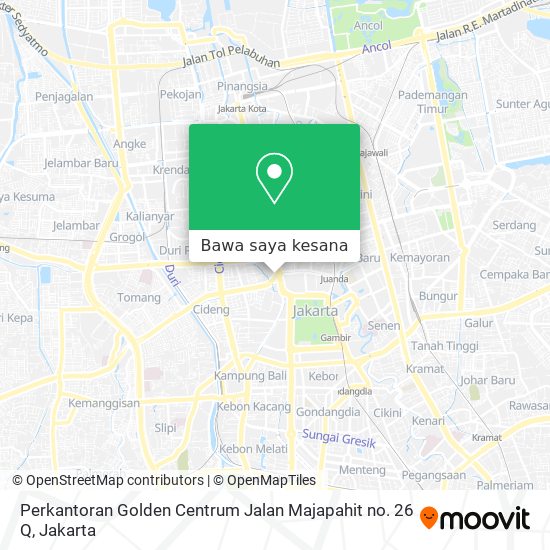 Peta Perkantoran Golden Centrum Jalan Majapahit no. 26 Q
