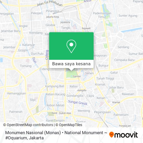 Peta Monumen Nasional (Monas) • National Monument ~ #Oquarium