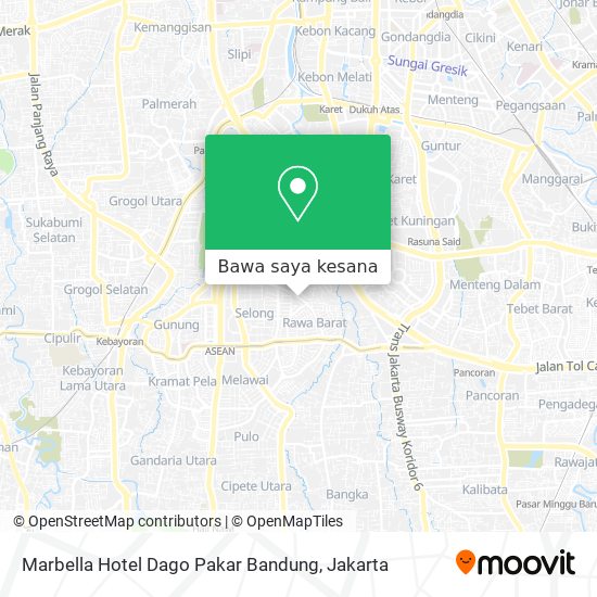 Peta Marbella Hotel Dago Pakar Bandung