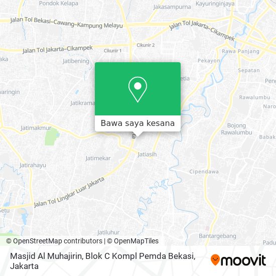 Peta Masjid Al Muhajirin, Blok C Kompl Pemda Bekasi