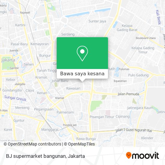 Peta BJ supermarket bangunan