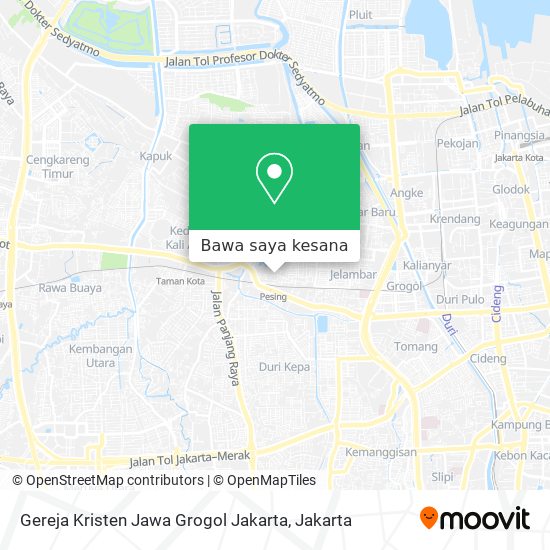 Peta Gereja Kristen Jawa Grogol Jakarta