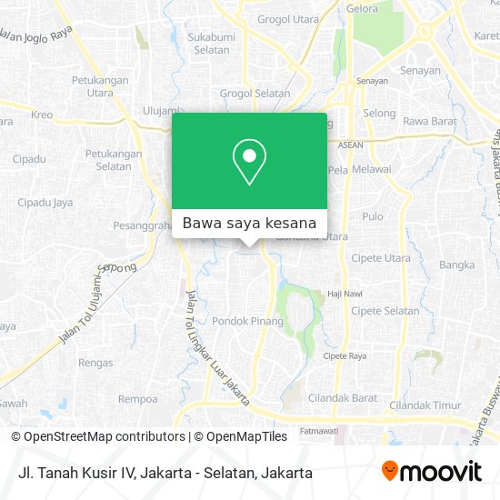 Peta Jl. Tanah Kusir IV, Jakarta - Selatan