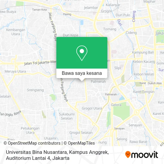 Peta Universitas Bina Nusantara, Kampus Anggrek, Auditorium Lantai 4