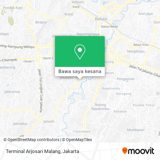 Peta Terminal Arjosari Malang