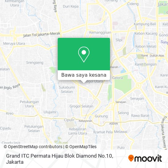 Peta Grand ITC Permata Hijau Blok Diamond No.10