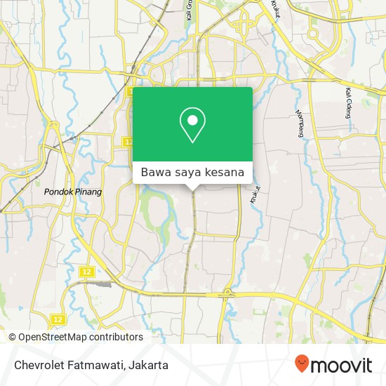 Peta Chevrolet Fatmawati