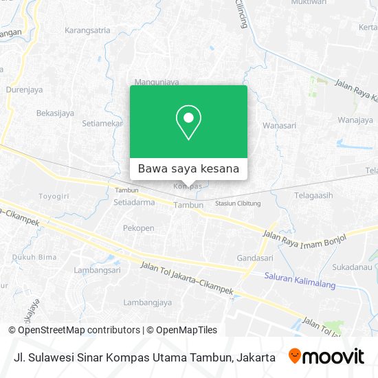 Peta Jl.  Sulawesi Sinar Kompas Utama Tambun