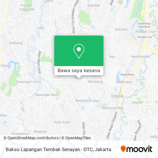 Peta Bakso Lapangan Tembak Senayan - DTC