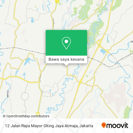 Peta 12 Jalan Raya Mayor Oking Jaya Atmaja