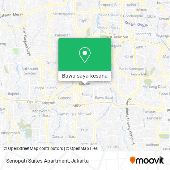 Peta Senopati Suites Apartment
