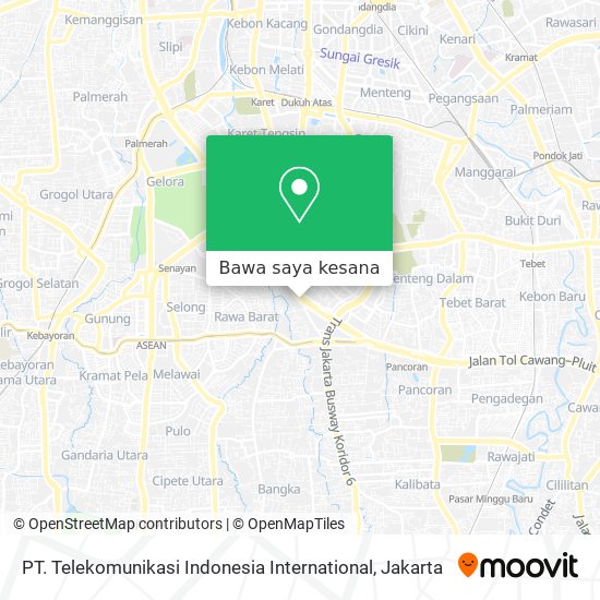 Peta PT. Telekomunikasi Indonesia International