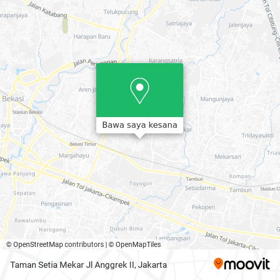 Peta Taman Setia Mekar Jl Anggrek II