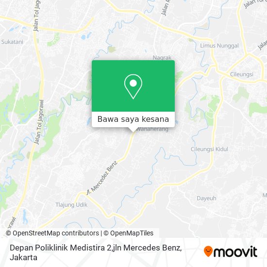 Peta Depan Poliklinik Medistira 2,jln Mercedes Benz
