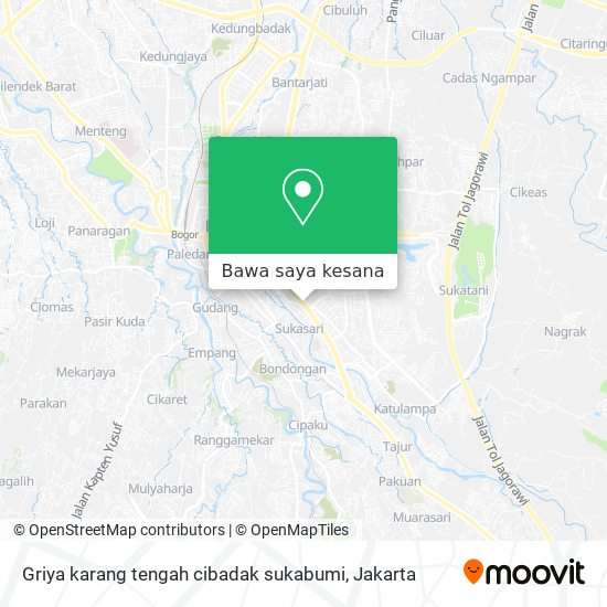 Peta Griya karang tengah cibadak sukabumi