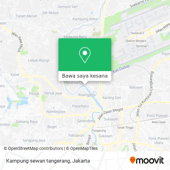 Peta Kampung sewan tangerang