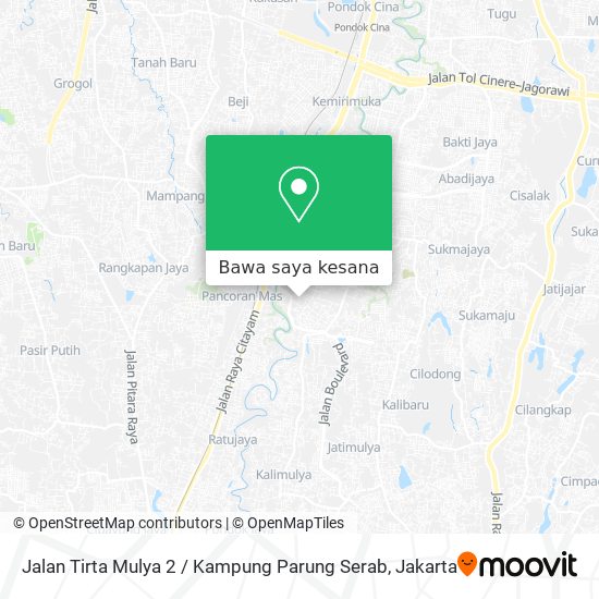 Peta Jalan Tirta Mulya 2 / Kampung Parung Serab