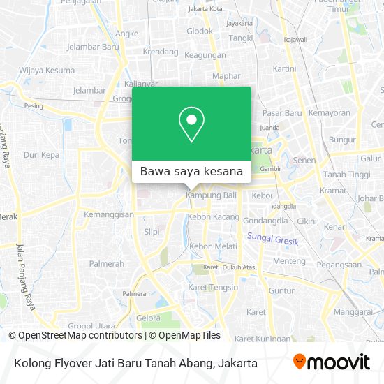 Peta Kolong Flyover Jati Baru Tanah Abang