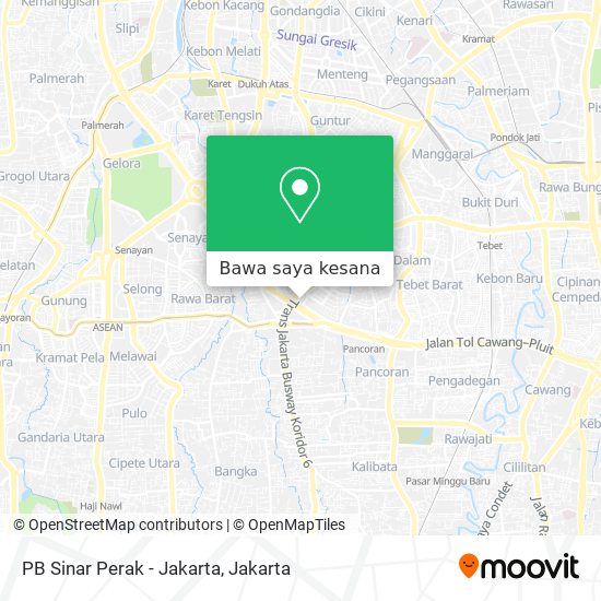 Peta PB Sinar Perak - Jakarta