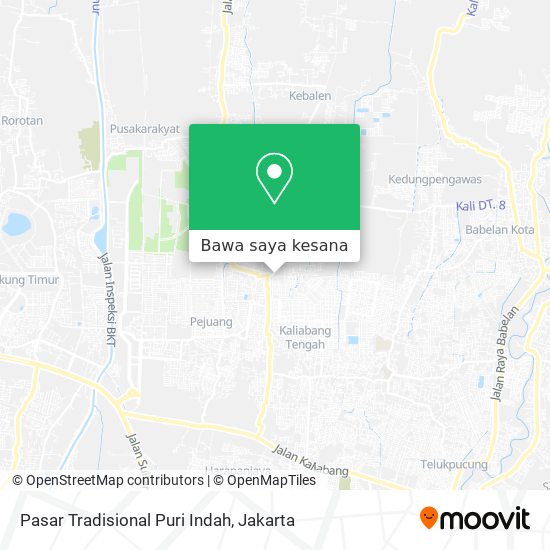 Peta Pasar Tradisional Puri Indah
