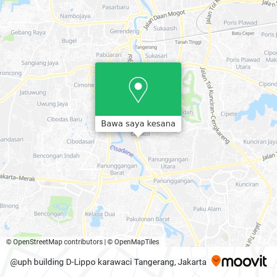 Peta @uph building D-Lippo karawaci Tangerang