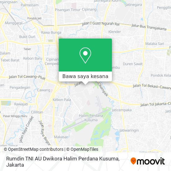 Peta Rumdin TNI AU Dwikora Halim Perdana Kusuma