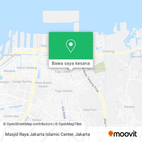 Peta Masjid Raya Jakarta Islamic Center