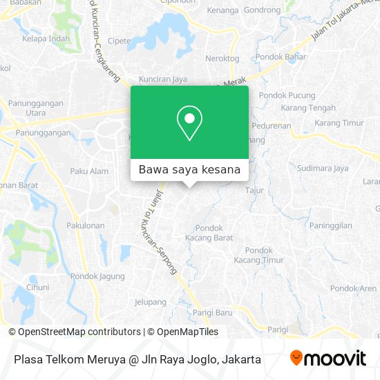 Peta Plasa Telkom Meruya @ Jln Raya Joglo