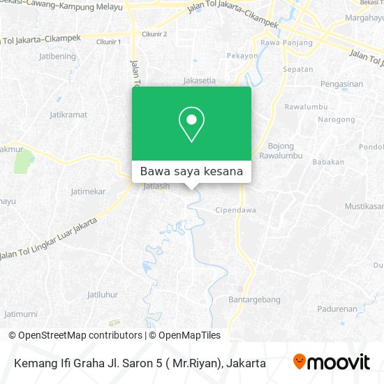 Peta Kemang Ifi Graha Jl. Saron 5 ( Mr.Riyan)