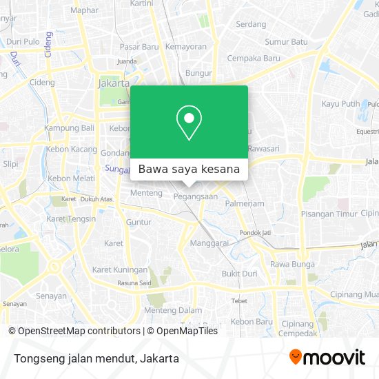 Peta Tongseng jalan mendut