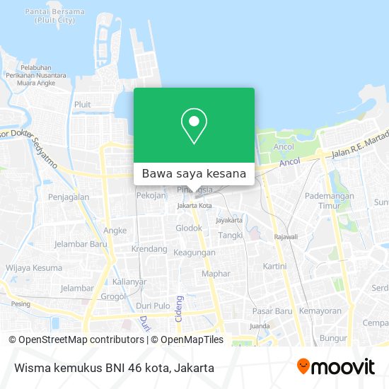 Peta Wisma kemukus BNI 46 kota
