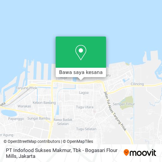 Peta PT Indofood Sukses Makmur, Tbk - Bogasari Flour Mills
