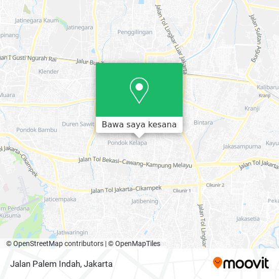 Peta Jalan Palem Indah